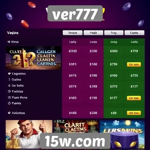 Comparação entre ver777 e outros sites de jogos populares